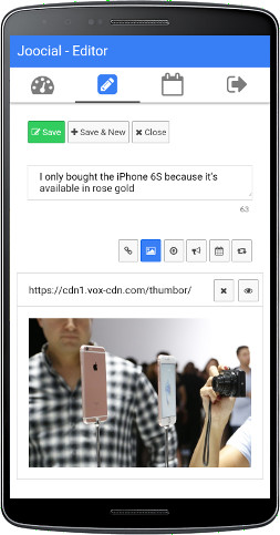 Joocial Composer App Editor