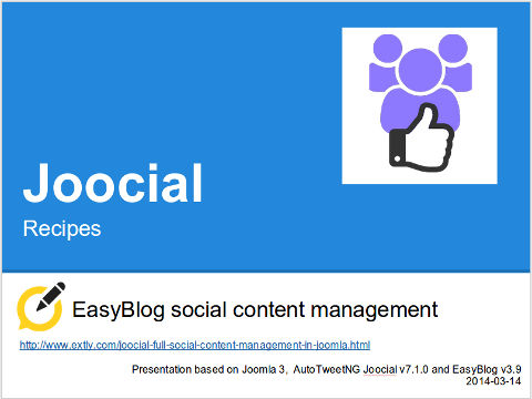 Joocial - EasyBlog social content management