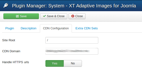 XT Adaptive Images - CDN Configuration
