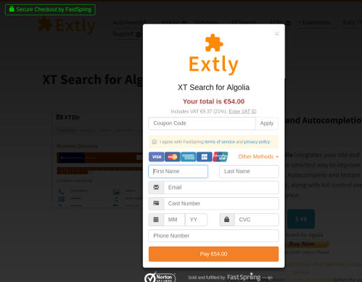 extly popup storefront