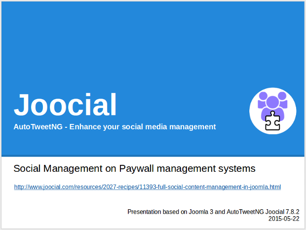 Joocial - Social Management on Paywall management systems