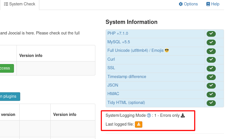 System Check - xt-logging.log