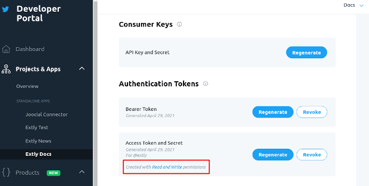 Create Access Tokens