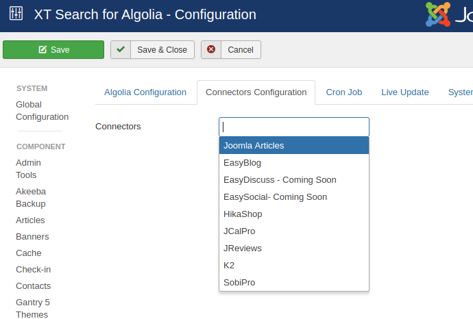 Connectors Configuration